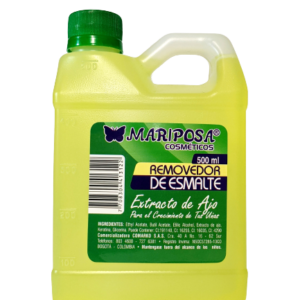 Removedor de esmalte con extracto de ajo mariposa