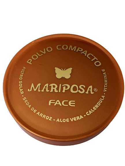 Polvo compacto cosmeticos mariposa 4 beneficios en 1 solo polvo