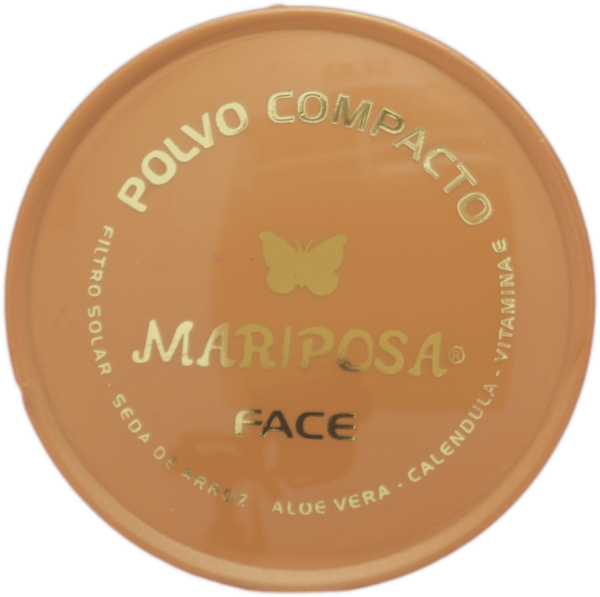 Polvo compacto cosmeticos mariposa 4 beneficios en 1 solo polvo